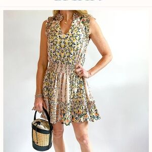 Anna Cate Morgan mini dress Amalfi print